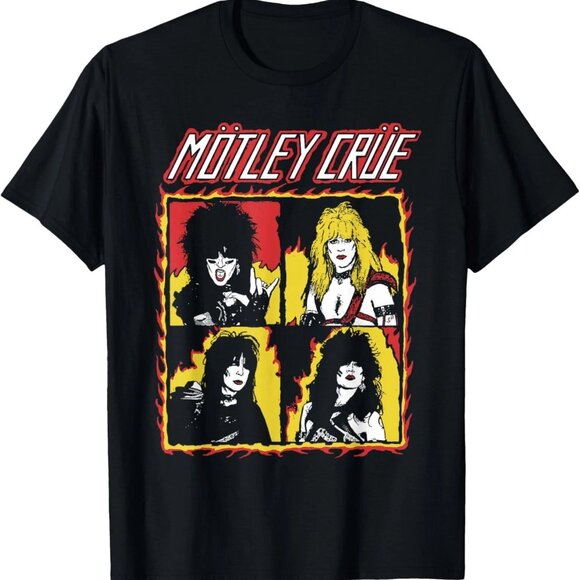 Mötley Crüe - Shout At The Devil Flames T-Shirt 172 - Picture 1 of 5